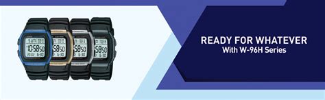 Casio Youth Series Digital Grey Dial Men's Watch - W-96H-1AVDF(D031 ...