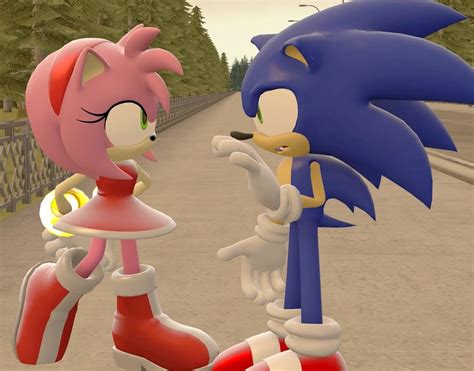 Sonic And Amy Kiss Sonic X