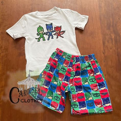 PJ Masks Shorts Set | Short sets, Pj mask, Shorts