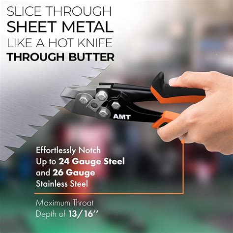 Buy AMERICAN MUTT TOOLS Sheet Metal Hand Notcher, Sheet Metal V Notcher ...