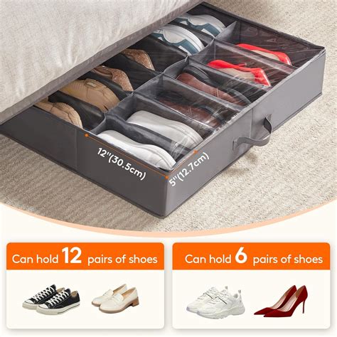 Lifewit Under Bed Shoe Storage Organizer Set of 2, India | Ubuy