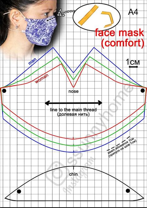 Image result for Free Face Mask Sewing Pattern PDF