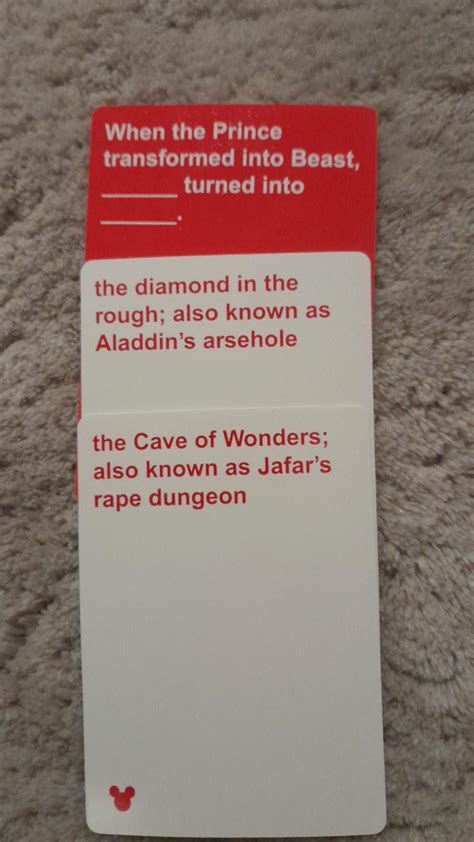 Cards Against Disney Card Examples at Luke Earsman blog