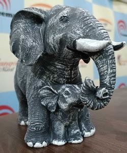 36 gun serve sampaan Mother Elephant with Baby Elephant Statue Haathi ...