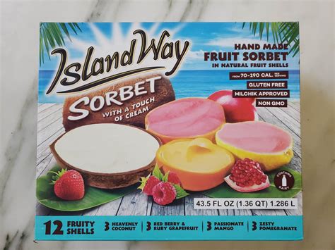 Island Way Sorbet In Fruit Shells - Costco + Flavor Ranking