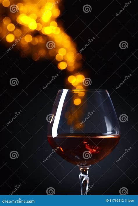 Snifter of brandy stock photo. Image of closeup, yellow - 81765512