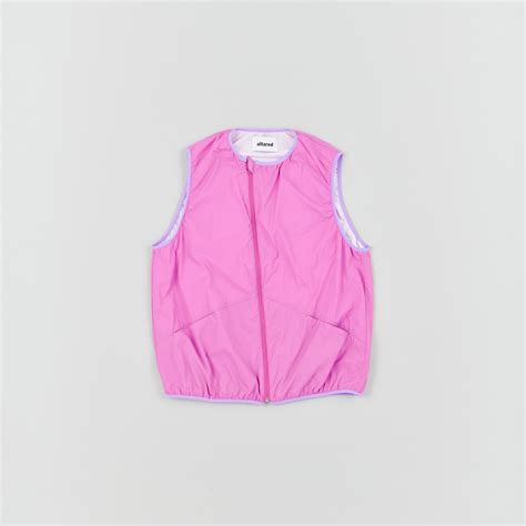 Nylon Waterproof Fabric Zipper Vest[Pink] – altared