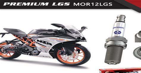 MOR12-X8 LGS | BRISK Silver Spark Plug for KTM 125,200,250,390, & RC ...