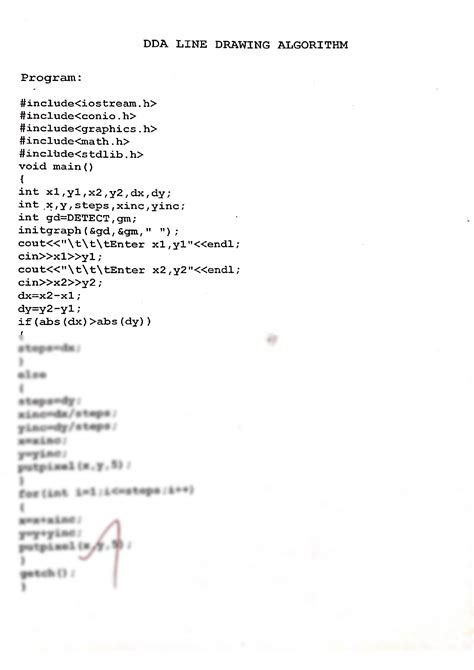 Image result for C Program Line Drawing Algorithm House Design