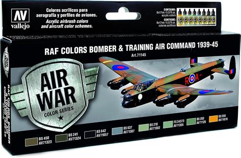 Buy Vallejo RAF Colors Model Paint Kit Online India | Ubuy
