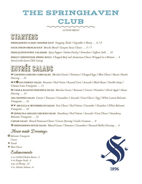 Dine - The Springhaven Club
