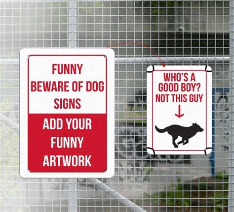Funny Beware of Dog Signs - Custom Rigid Signs Online
