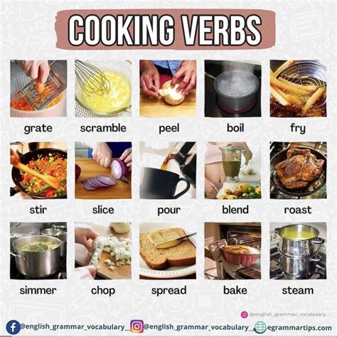 ESL Cooking Verbs Examples 的图像结果