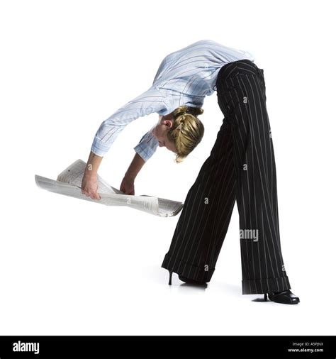 Female bending over hi-res stock photography and images - Alamy