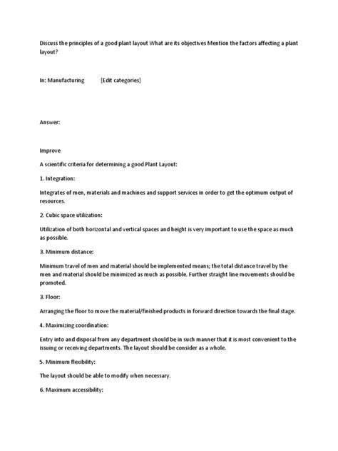 Image result for Plant layout study Design Principles