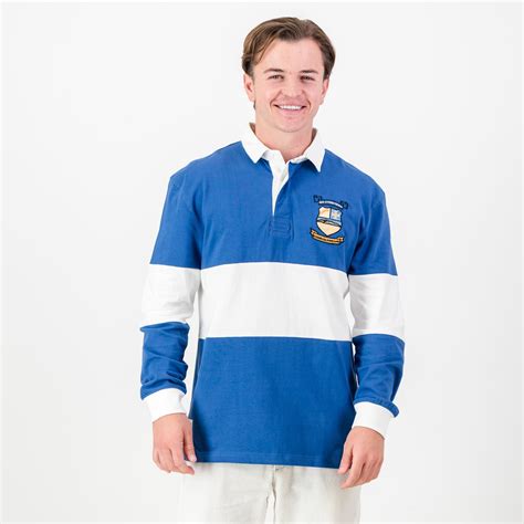 Schools Swartland LS Rugby Jersey - High Tide Blue - Old School