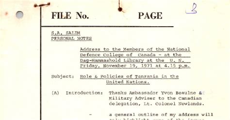 Address to the Members of the National Defense… | Salim Ahmed Salim