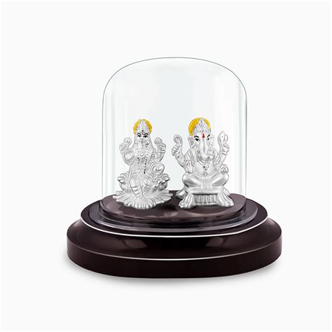 Silver Ganesh Lakshmi Idol – GIVA