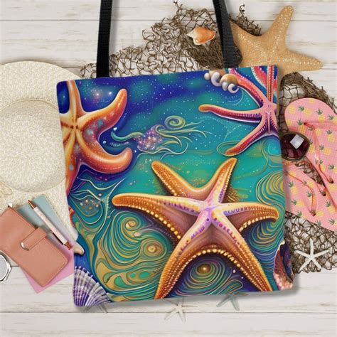 Star Fish Tote Bag Beach Tote Cute Beach Bag Star Fish Bag - Etsy