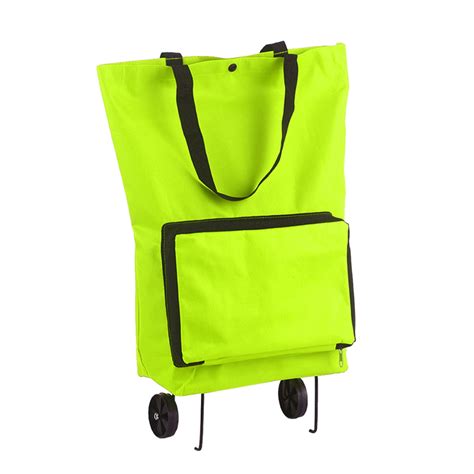 Buy Foldable Shopping Trolley Bag With Wheels Collapsible Shopping Cart ...