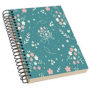 Chhokers Spiral Bound Notebook, Plain Notebook, Size : A5 | Floral ...