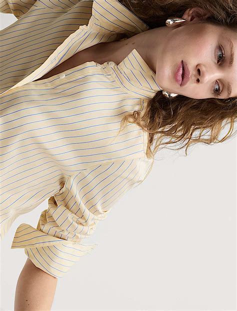 Buy Pure Cotton Striped Collared Shirt at Marks & Spencer