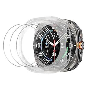 Mosasa For Galaxy Watch Ultra 2025 Case (1 Piece) + Glass Film (3 ...