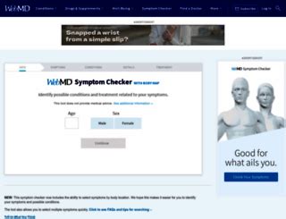 Image result for WebMD Symptom Checker