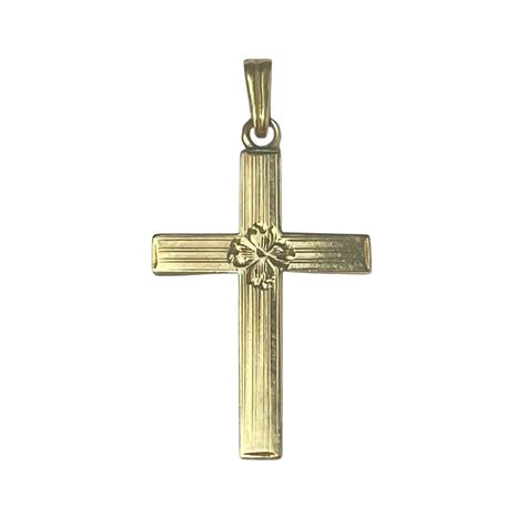 10K Gold Cross Pendant
