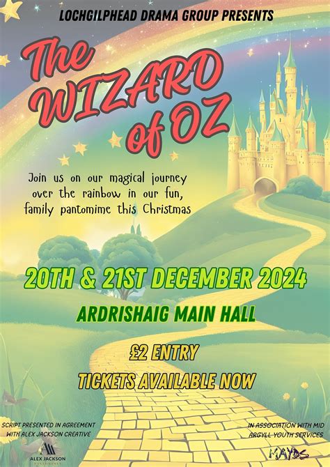 The Wizard of Oz - Lochgilphead Drama Group Panto, Ardrishaig Public ...