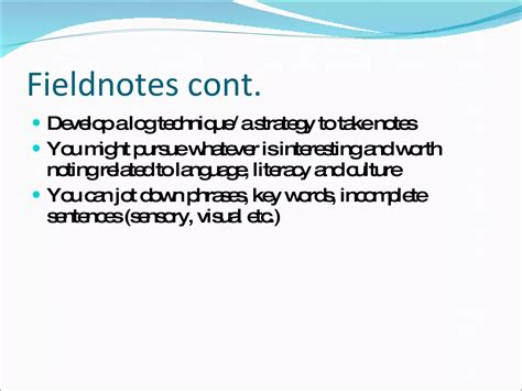 Rezultat imagine pentru Writing Field Notes