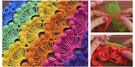 Image result for Embossed Fan Stitch Crochet Pattern