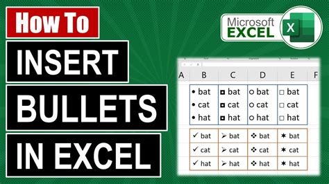 How to Give Bullets in Excel 的图像结果