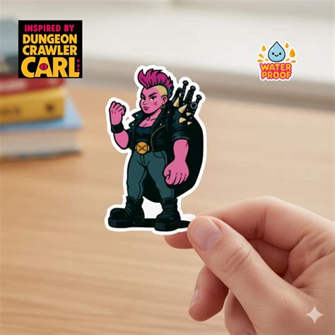 Katia Grim Sticker: Dungeon Crawler Carl Fan Art, Holographic Vinyl - Etsy