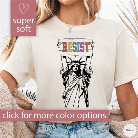 Resist Shirt Statue of Liberty Tshirt, Resist T Shirt Women, Resist ...