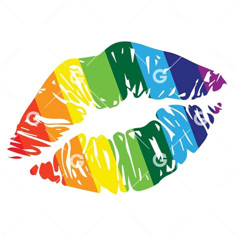 rainbow kisss #3711267 | Clipart Library