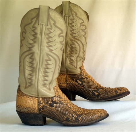 Python Skin Cowboy Boots