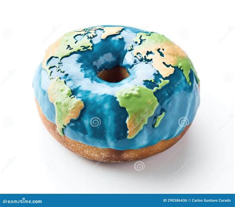 The Planet Earth, but with the Shape of a Sweet Donut Stock ...