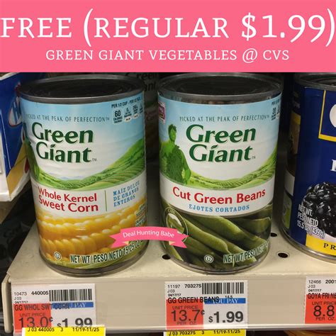 FREE (Regular $1.99) Green Giant Vegetables @ CVS - Deal Hunting Babe
