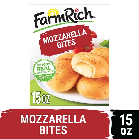 Farm Rich Mozzarella Cheese Bites, Regular, 15 oz (Frozen) - Walmart.com
