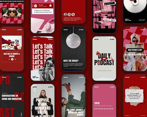 Podcast Instagram Templates: Modern Social Media Kit (canva Editable ...