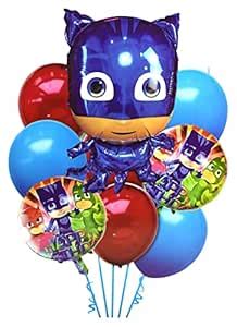 Jagmag® 9 pcs PJ Mask Party Decoration Foil Balloon Set - Kids Birthday ...
