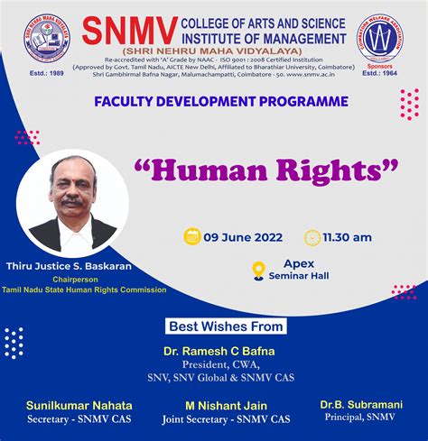 Human Rights - Shri Nehru Maha Vidyalaya