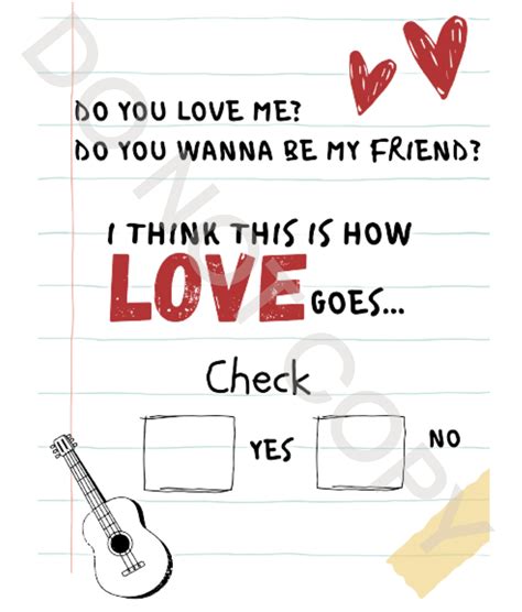 Will You Go Out With Me Check Yes Or No