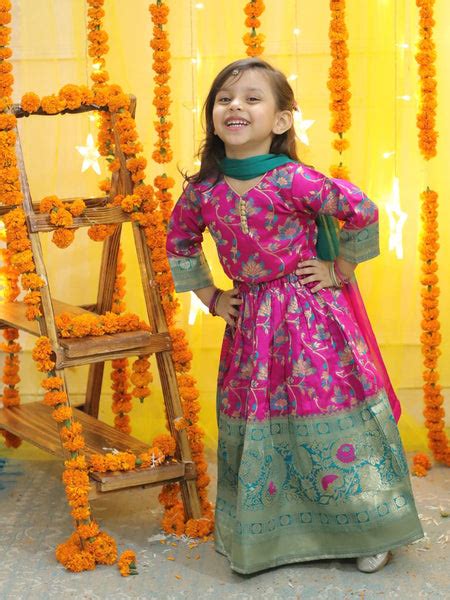 Kids Ethnic Dress Girls Lehnga Choli Party Frocks Boys Kurta Sherwani ...