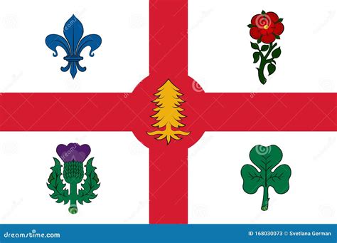 Flag of Montreal in Canada stock vector. Illustration of provinces ...