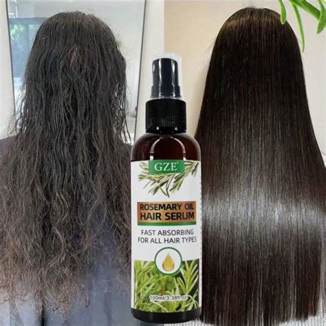 GZE Rosemary Oil Hair Serum Mist Spray Trong Hair Heat Protection Anti ...