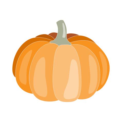 Pumpkins clip art element. Isolated on white background. Fall, Autumn ...