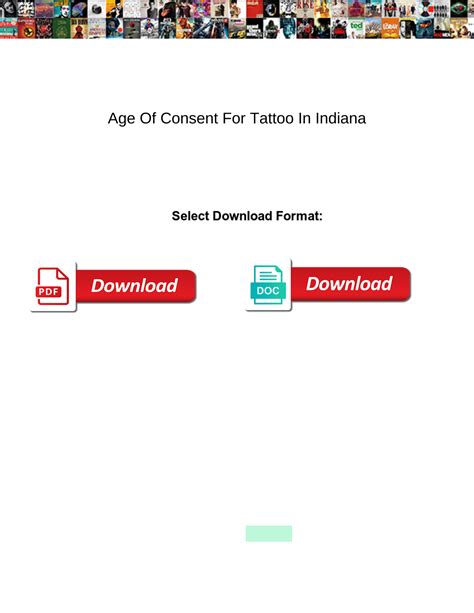 Age Of Consent For Tattoo In Indiana