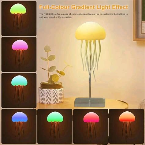 Jellyfish Baby LED Night Light – 7-Color Changing Lamp for Kids, Aurora ...